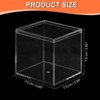 Unique Bargains Square Cube Clear Acrylic Box with Lid for Candy Tiny Jewelry Display - 2 of 4