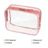 Unique Bargains Clear PVC Travel Toiletry Bag Cosmetic Bag with Zipper for Travel and Home Storage - image 3 of 4