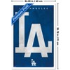 Trends International MLB Los Angeles Dodgers - Logo 25 Framed Wall Poster Prints - 3 of 4