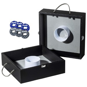 Franklin Sports Washer Toss Game, Portable Yard, Beach, or Tailgate Activity Set with Metal Washers & Wooden Targets for Backyard Family Fu - 1 of 4