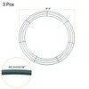 Unique Bargains Metal Wire Wreath Frame Form Hanger for Christmas Wedding Floral Arrangement 3 Pcs - 2 of 3