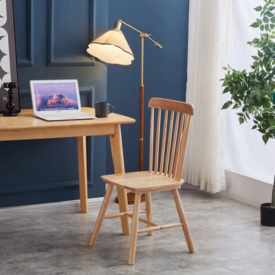 Sapphtopaz Modern Simple Dining Chairs Set of 4, High Back Windsor Kitchen Chairs with Wood Legs for Dining Room, Kitchen