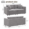 Buenhomino Stylish Loveseat with Hidden Storage – Velvet Upholstery, Soft Cushions, Ideal for Living Room, Bedroom, or Apartment - 4 of 4