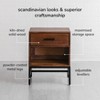 MH London Etna 23" Solid Wood and Iron Nightstand with Drawer - 3 of 4