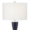 360 Lighting Bow-Tie 28 1/2" High Modern Blue Glass Table Lamp - 3 of 4