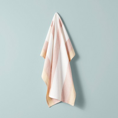 Blended Multi Stripe Flour Sack Kitchen Towel Gold/Copper - Hearth & Hand™ with Magnolia