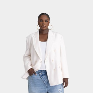 KBB by KAHLANA Women's 'The David Blazer' - Cream - 1 of 3