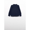 Girl Navy Blue Long Sleeve Mock Turtleneck - Abel & Lula US7 - 2 of 3