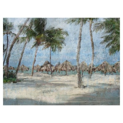 Beach Walk By Studio Arts Wrapped Unframed Wall Canvas - Masterpiece Art Gallery