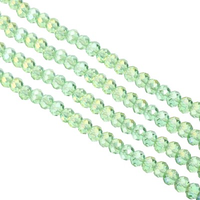 Unique Bargains Jewelry Making Craft Faceted Sparkly Loose Glass Beads 5 Pcs