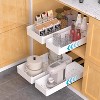 Pull Out Cabinet Organizer,Heavy Duty Pantry Shelves Storage and Organization, Cabinet Roll Out Drawers for Kitchen Pantry Bathroom - 2 of 4