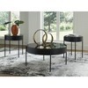 Signature Design by Ashley Ardoline 3-Piece Glass Coffee Table Set with End Tables - Matte Black Finish - 2 of 4