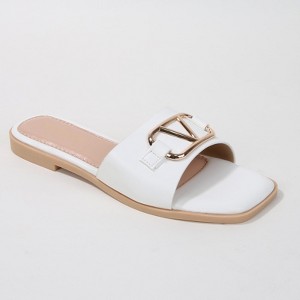 Berness Women's Kimber Statement Buckle Accent Slide Sandals - 1 of 4