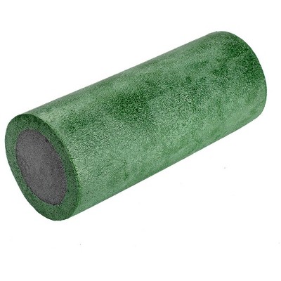 CanDo 2-Layer Round Foam Roller - 6" x 15" - Green - Medium