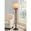 Barnes and Ivy Traditional Floor Lamp Candelabra Style 4-Light 64.5" Tall Italian Bronze Bell Shade for Living Room Reading Bedroom - 2 of 4