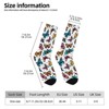 Butterfly Seamless Women Printed Crew Socks Funny Funky Socks Soft Polyester Novelty Gifts for Artists Men - 2 of 4