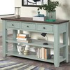 PAGED 48 inch Rectangle Console Table with 3 Storage Drawers,Modern Entryway Table with 2 Shelves for Living Room,Hallway - 4 of 4