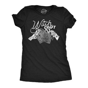 Womens Funny T Shirts Witch Craft Sarcastic Crafty Graphic Novelty Tee For Ladies - Crazy Dog Women's T Shirt - 1 of 4