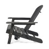 GDFStudio Kandyce Outdoor Acacia Wood Folding Adirondack Chair with Cup Holder - 4 of 4