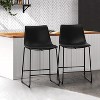 Dreama Retro Side Chair Dining Chair with Metal Legs for Kitchen, Living, Dining Room, Set of 2,The Pop Home - 4 of 4