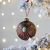 Whisen D3.9" Christmas Ball Ornaments, Glass Decorative Hanging Ball Christmas Tree Ornaments, Set of 6 - 4 of 4