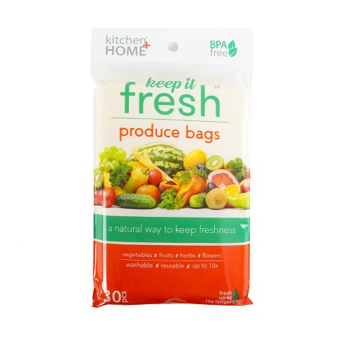 Многоразовые пакеты для хранения овощей и фруктов Kitchen + Home Keep it Fresh, 30 шт