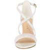 Allegra K Women's Glitter Buckle Closure Crisscross Strap Block Heels Sandals - 2 of 4