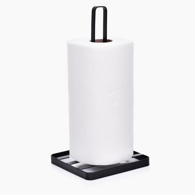DUKA Black Stainless Steel Paper Towel Stand