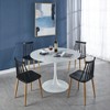 Dexmalle White Tulip Table Mid-century Dining Table for 4-6 people - 3 of 4