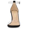 Allegra K Women's Clear Ankle Strap Stiletto Heel Open Toe Sandals - 3 of 4
