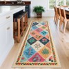 Washable Area Rugs Floral Print Floor Cover, Stain-Resistant Farmhouse Accent Carpet - 3 of 4