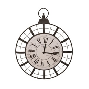Transpac Metal Black Everyday Wall Clock - 1 of 2