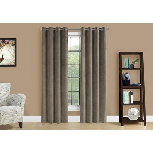 PAGED Set of 2 Micro Suede/Velvet Curtain Panel,Room Darkening,Window Curtain Panel with Grommet Top,Curtains for Living Room, Bedroom - 1 of 4
