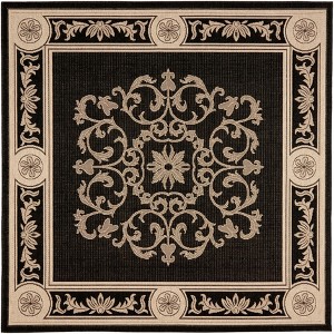 Courtyard CY2914 UV & Stain Resistant Non-Shedding Power Loomed Indoor/Outdoor Rugs - Safavieh - 1 of 4