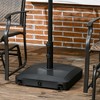 Outsunny Wheeled Patio Umbrella Base, 53lbs Water or 66lbs Sand Filled Heavy Duty Outdoor Umbrella Stand - 3 of 4