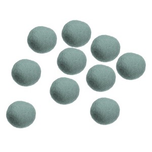 Unique Bargains Home Handcrafts Project DIY Wool Felt Balls Beads 10 Pcs - 1 of 3