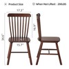 TOBILI 4 pieces of dining chair, Walnut, rubberwood material, dining chair,solid wood chair - 3 of 4