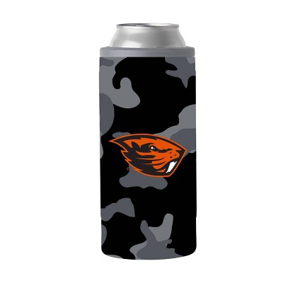 NCAA Oregon State Beavers 12oz Black Camo Slim Can Cooler