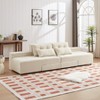 TiramisuBest Convertible 3 in 1 Sleeper Sofa and Sectional Sofa with 4 Storage Space for Living Room,Corduroy Couch With 4 pillows,Corduroy - 3 of 4
