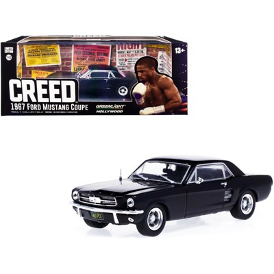 1967 Ford Mustang Coupe Matt Black (Adonis Creed's) "Creed" (2015) Movie 1/43 Diecast Model Car by Greenlight