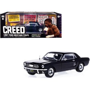 1967 Ford Mustang Coupe Matt Black (Adonis Creed's) "Creed" (2015) Movie 1/43 Diecast Model Car by Greenlight - 1 of 3