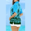 LA LEELA Button Down Shirt Summer Beach Party Blouse Shirt Colorful Casual Short Sleeve Tropical Vacation Hawaiian Shirts Tank Top Women - 4 of 4