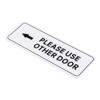 Unique Bargains Acrylic Self-Adhesive Decor Home Hotel Please Use Other Door Left Arrow Sign - 3 of 4