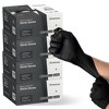 FifthPulse Bulk Case of Extra-Thick Disposable Nitrile Medical Exam Gloves, Black, 100 Count, S - 4.5ML Thickness - 4 Pack - 3 of 4