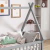 Whisen Full Tent-shaped Floor Bed with Guardrails & Door - 4 of 4