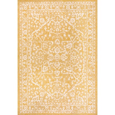 Malta Bohemian Medallion Gray 5x8 Indoor/Outdoor Area Rug