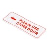 Unique Bargains Self-Adhesive Decor Business Please Use Other Door Left Arrow Sign - 3 of 4