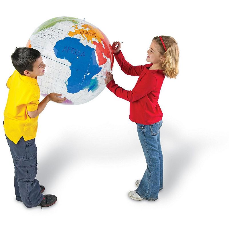 Learning Resources Inflatable Labeling Globe Game, Ages 5+, 2 of 7