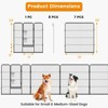 Costway Dog Playpen Indoor Outdoor 8 Panel Height Pet Fence for Puppy w/ Door - 2 of 4