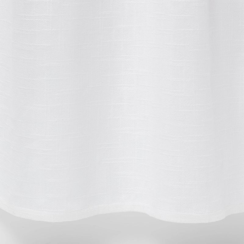Woven Shower Curtain White - Threshold&#8482;, 4 of 8
